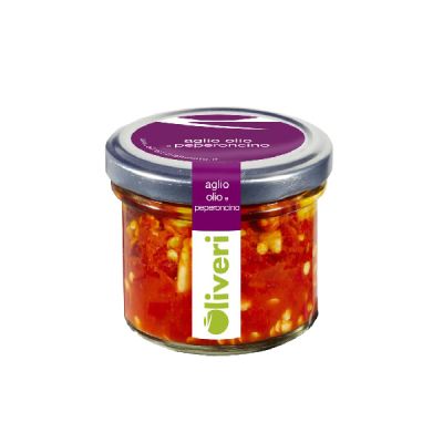 Knoblauch, Öl und Chili Oliveri 100 g