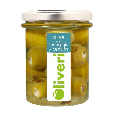 Oliven mit Käse und Trüffel Oliveri 180 gr