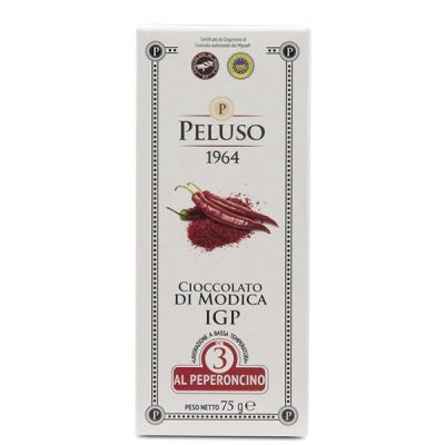 Cioccolato di Modica IGP al Peperoncino Peluso 75 gr
