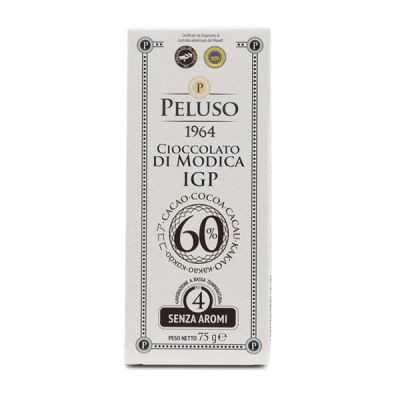 Cioccolato di Modica IGP Senza Aromi Peluso 75 gr
