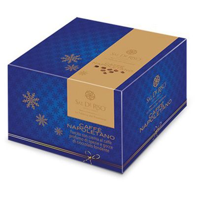 Panettone "Neapolitanischer Kaffee" gefüllt mit Kaffeesahne und Schokoladentropfen Sal De Riso 500 gr