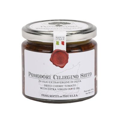 Getrocknete Bio-Kirschtomaten in nativem Olivenöl extra Segreti di Sicilia 190 g