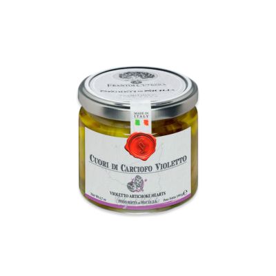 Violette Artischockenherzen in nativem Olivenöl extra Segreti di Sicilia 190 gr