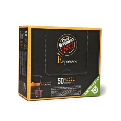 Espresso Kaffee Napoli Caffè Vergnano 1882 50 Kapseln