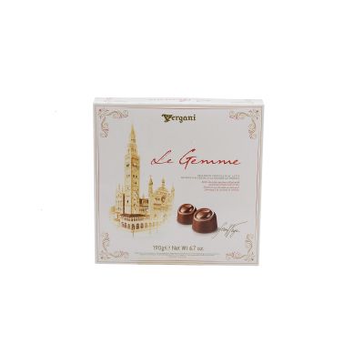 Le Gemme Schokoladenpralinen mit Haselnusscreme und Getreide Vergani 190 gr