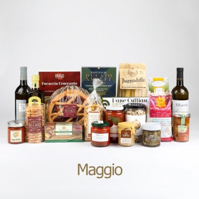 "DispensaBox Maggio, Giugno, Luglio" - Box dispensa gastronomico abbonamento trimestrale con prodotti tipici, accessorio cucina in regalo