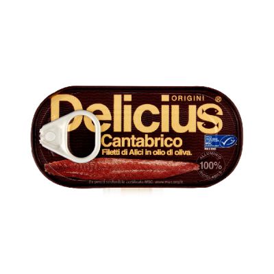 Alici Cantabrico in Olio di Oliva Delicius Rizzoli 28gr