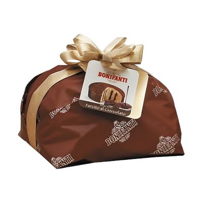 Panettone Farcito al Cioccolato Bonifanti incartato a mano 850 gr