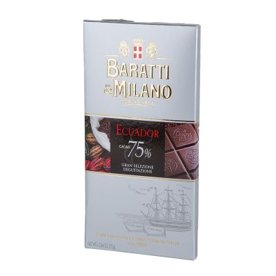 Cioccolato Extra Fondente 75% Ecuador Baratti&Milano 75 gr
