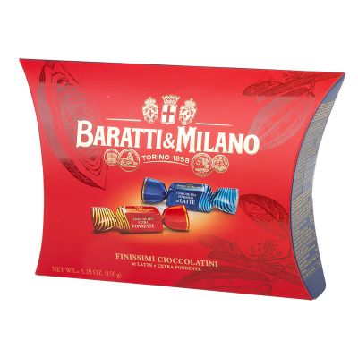 Cioccolatini Finissimi al Latte ed Extra Fondenti Baratti&Milano 150 gr