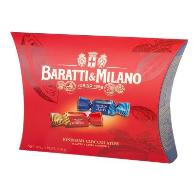 Cioccolatini Finissimi al Latte ed Extra Fondenti Baratti&Milano 150 gr