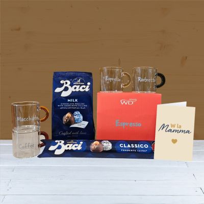 "Baci in tazzina" - Regalo Festa della Mamma con tazzine caffè, Baci® Perugina