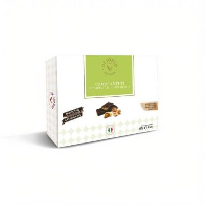 Croccantini ricoperti di Cioccolato Fondente 70% Di Iorio 150 gr