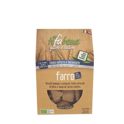 Biscotti Farro Integrali  Bio Senza Zucchero  "TiFaBene" 250 gr