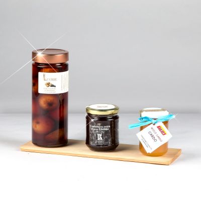 "I Biodiversi - Aria" - Cesto gastronomico Biodiversità con miele