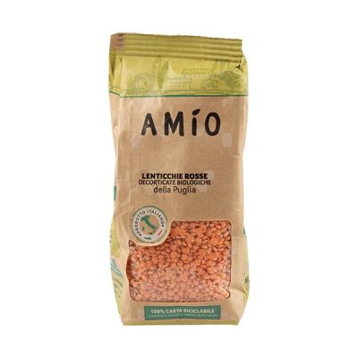 Lenticchie Rosse Bio della Puglia Amìo Ilta 400 gr