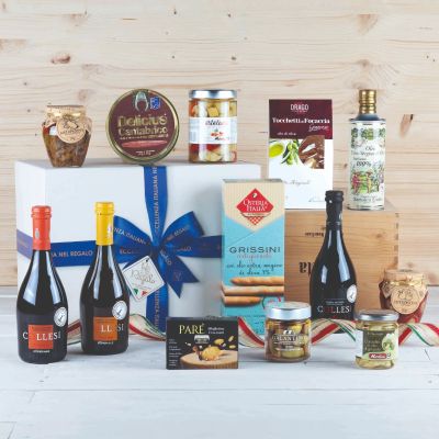 "Birra & Co." - Confezione regalo con birra Collesi, peperoncini ripieni