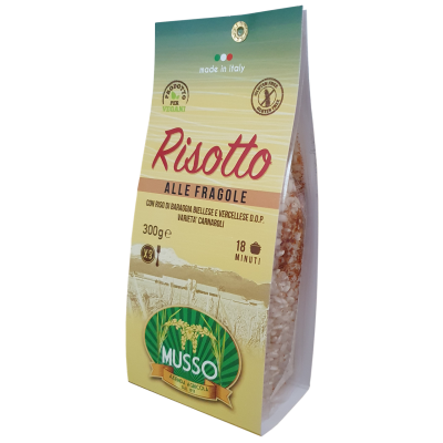 Risotto alle Fragole con Carnaroli DOP Baraggia Azienda Agricola Musso 300 gr