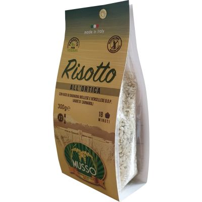 Risotto all'Ortica con Carnaroli DOP Baraggia Azienda Agricola Musso 300 gr