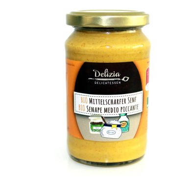 Senape Bio Medio Piccante Delizia Delicatessen 200 ml