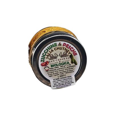 Chutney Pesca e Zucchine Biologica San Cesareo 100 gr