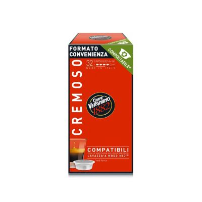 Espresso Cremoso Caffè Vergnano 1882 32 capsule compatibile per Lavazza "A Modo Mio"