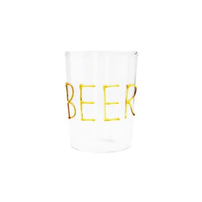Bicchiere con scritta Beer Wd Lifestyle